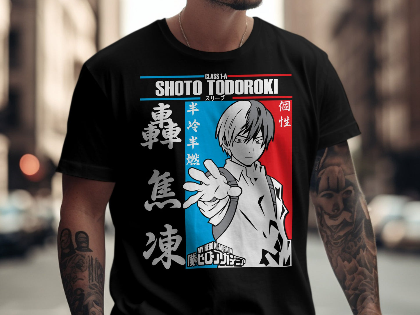 Classic Anime Series T-Shirts - My Hero Academia - Shoto Todoroki