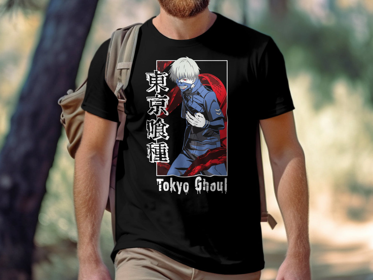 Classic Anime Series T-Shirts - Tokyo Ghoul - Ken Kaneki Red