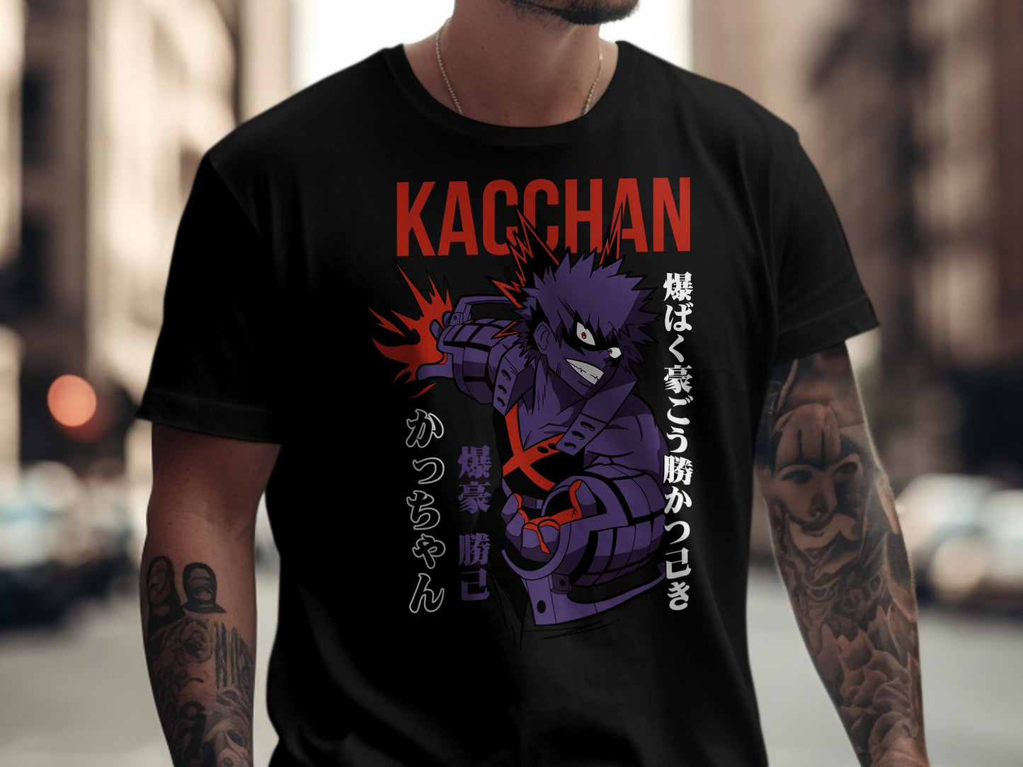 Classic Anime Series T-Shirts - My Hero Academia - Kacchan