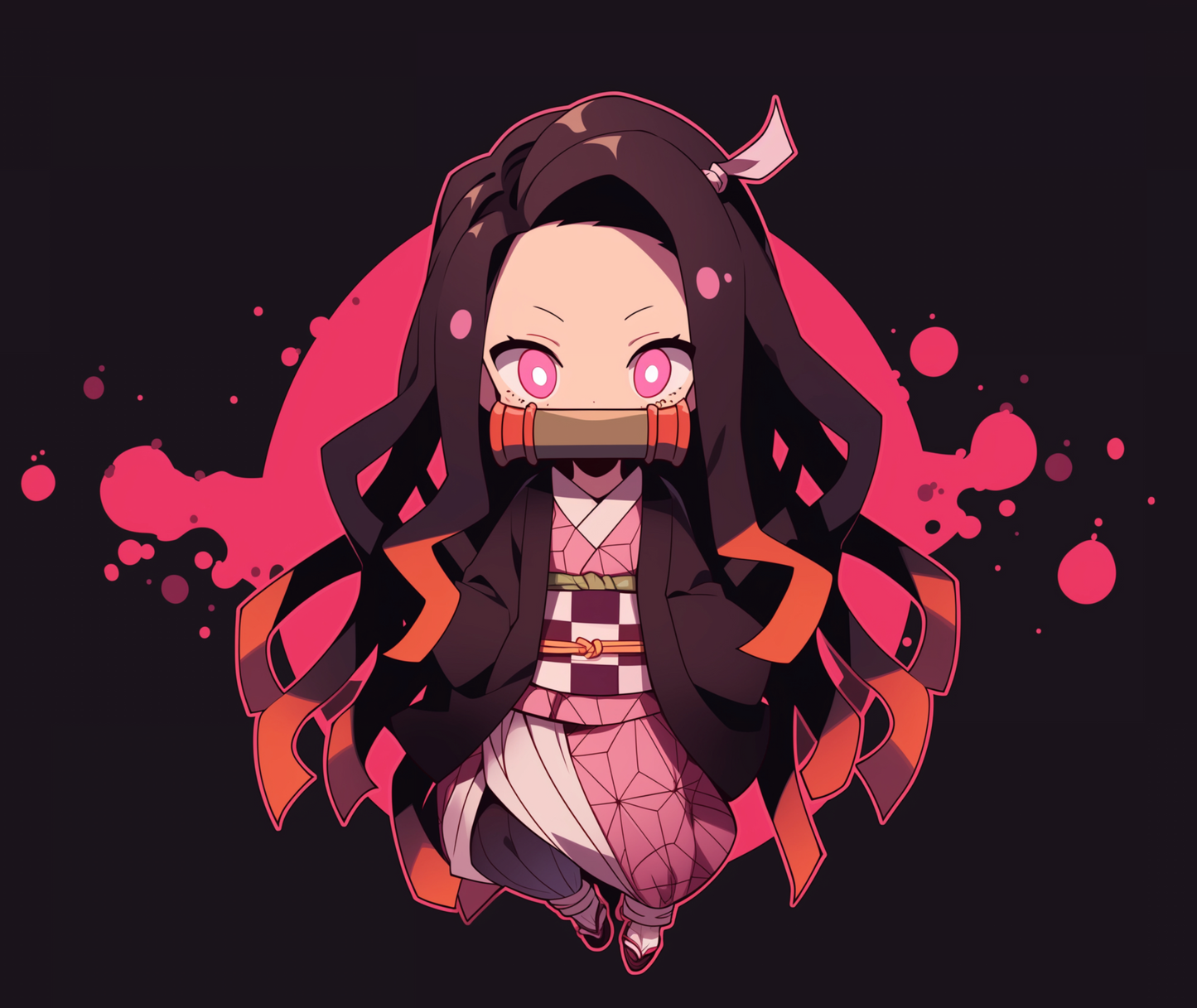 Demon Slayer Mouse Pad - Nezuko Kamado - Chibi Style