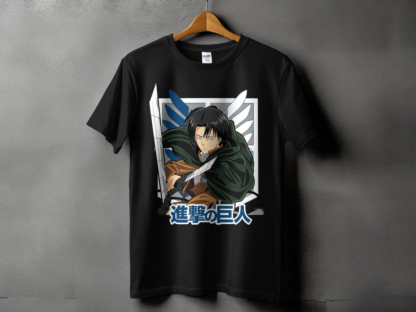 Classic Anime Series T-Shirts - Attack on Titans - Captain Levi