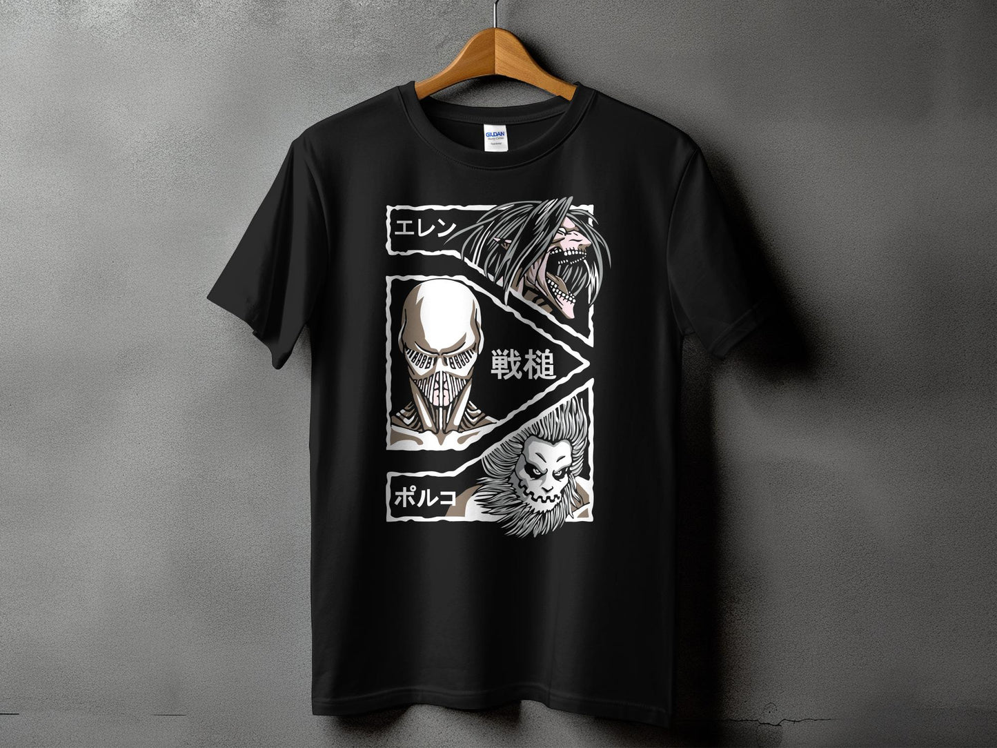 Classic Anime Series T-Shirts - Attack on Titans - Name Titans
