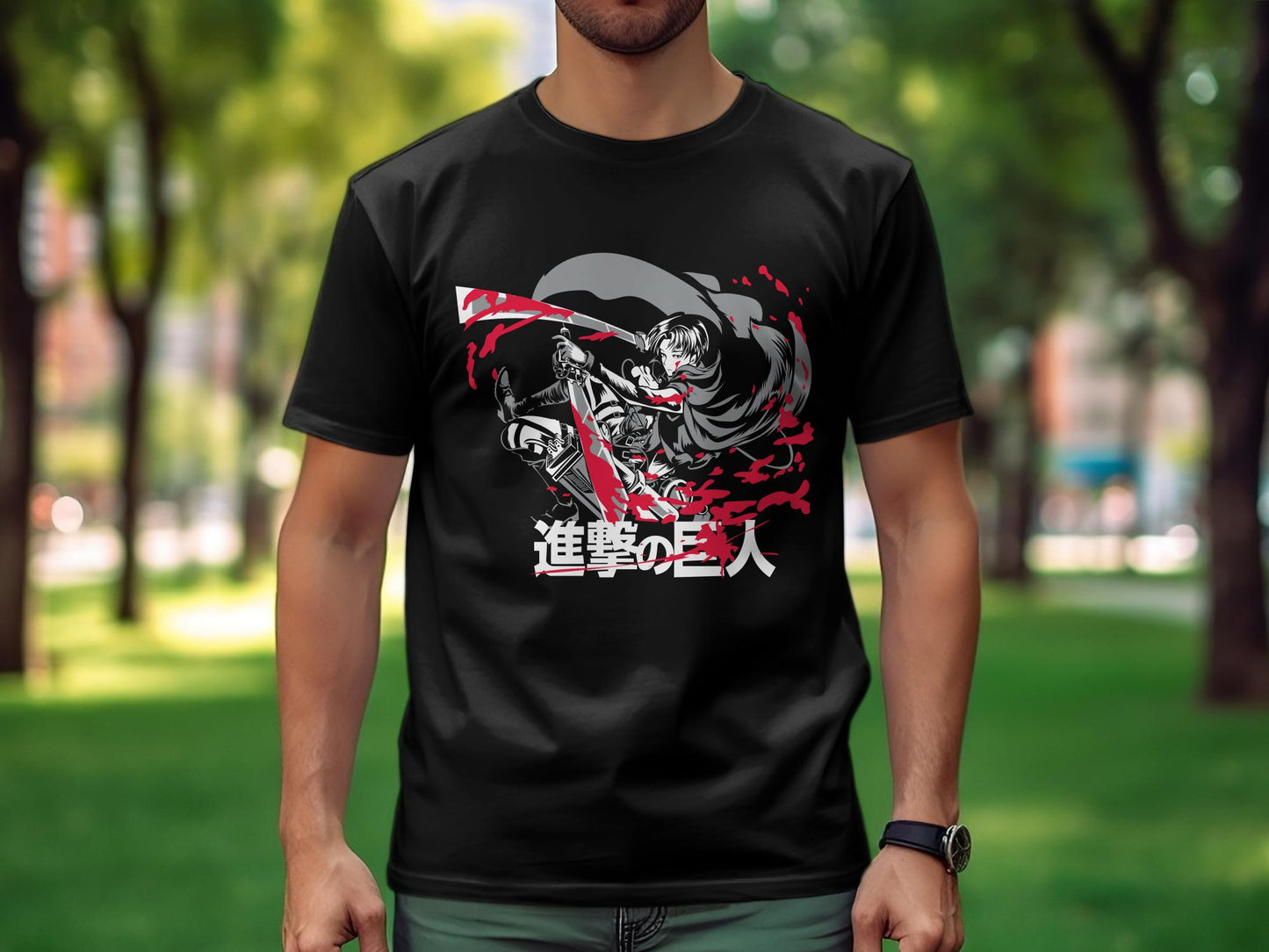 Classic Anime Series T-Shirts - Attack on Titans - Captain Levi