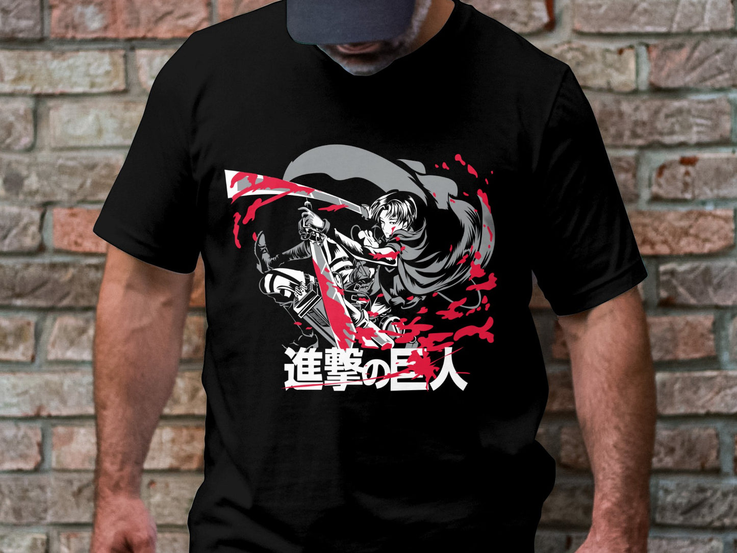 Classic Anime Series T-Shirts - Attack on Titans - Captain Levi
