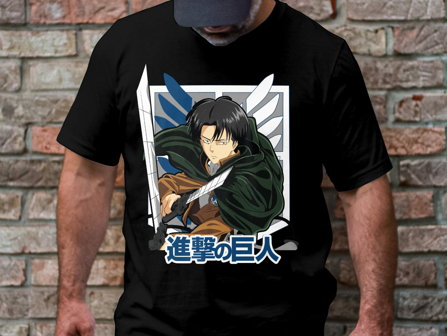 Classic Anime Series T-Shirts - Attack on Titans - Captain Levi