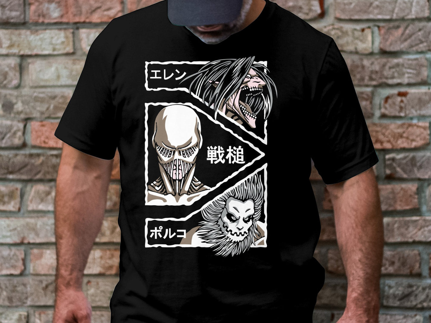 Classic Anime Series T-Shirts - Attack on Titans - Name Titans