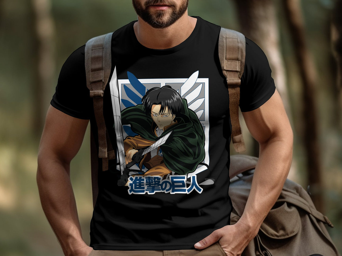 Classic Anime Series T-Shirts - Attack on Titans - Captain Levi