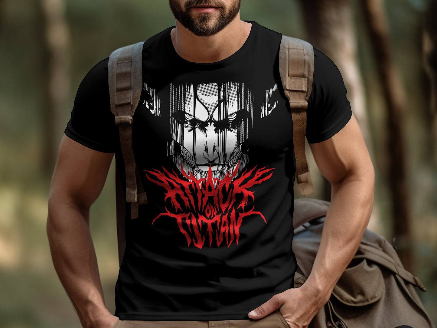 Classic Anime Series T-Shirts - Attack on Titans - Attack Titan Fury