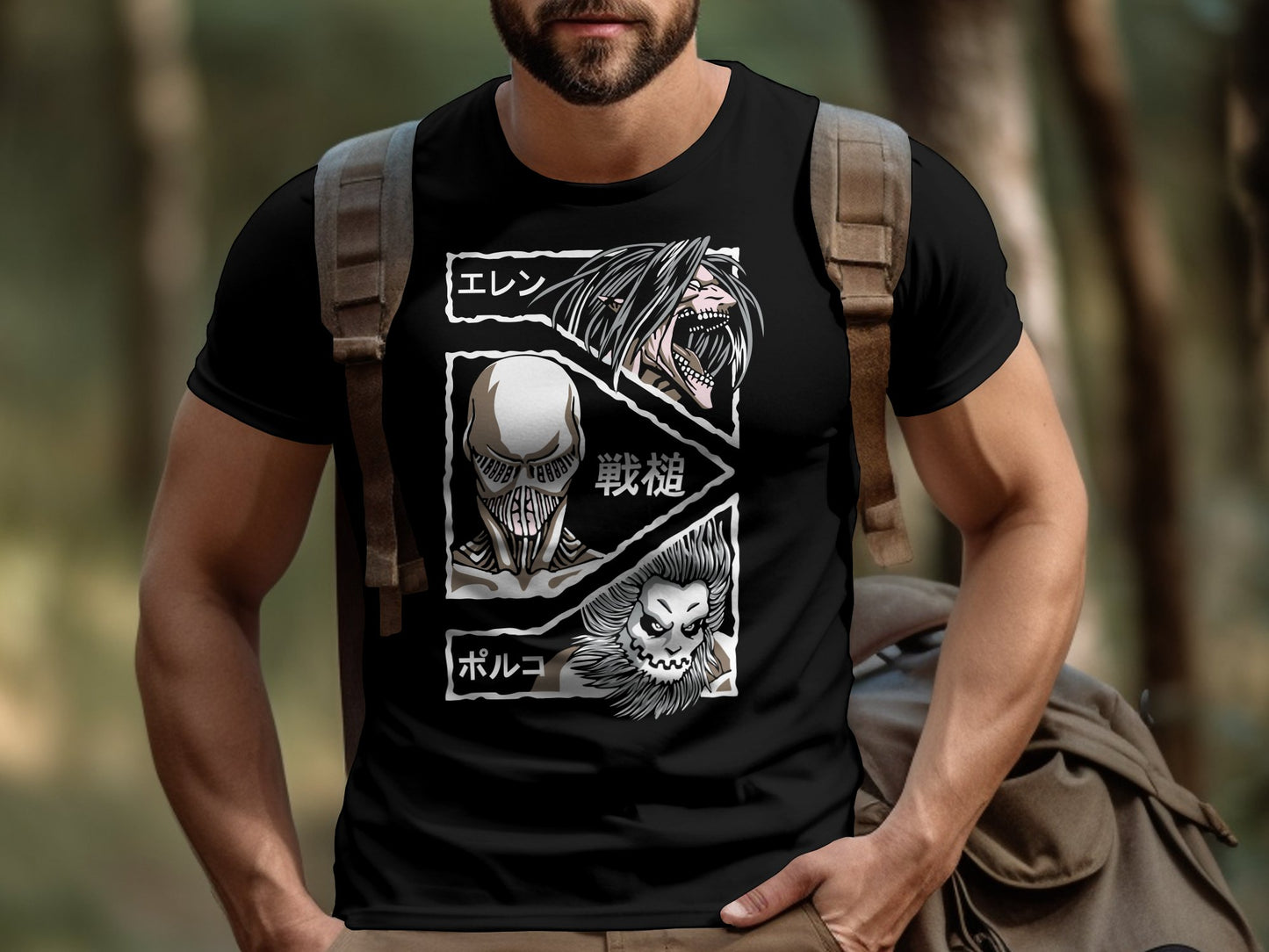 Classic Anime Series T-Shirts - Attack on Titans - Name Titans