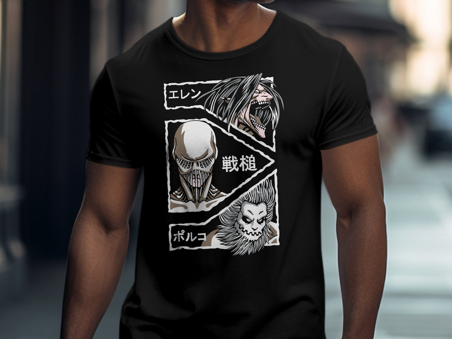 Classic Anime Series T-Shirts - Attack on Titans - Name Titans
