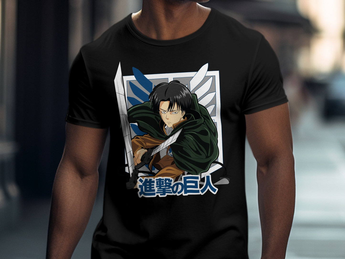 Classic Anime Series T-Shirts - Attack on Titans - Captain Levi