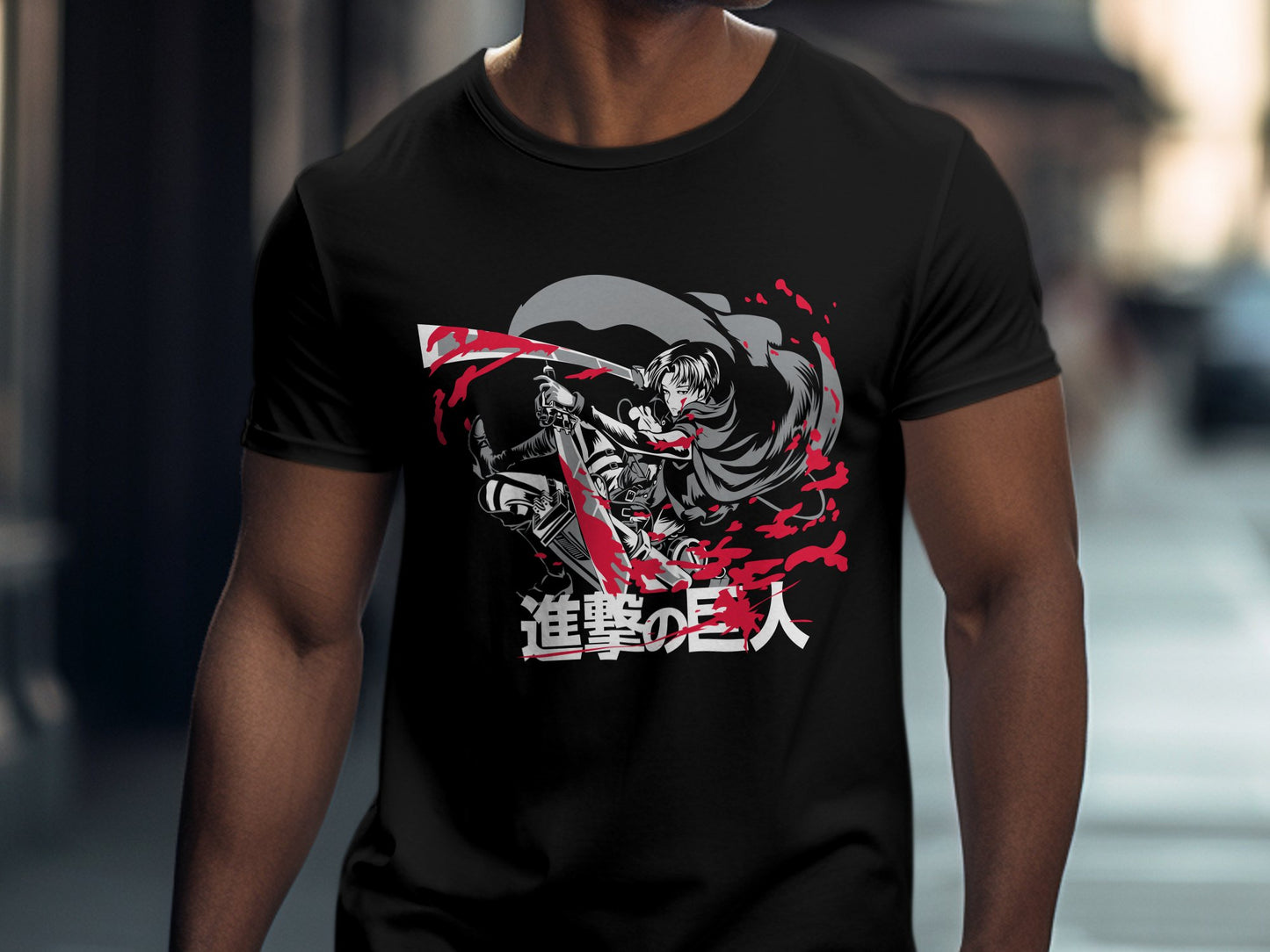 Classic Anime Series T-Shirts - Attack on Titans - Captain Levi