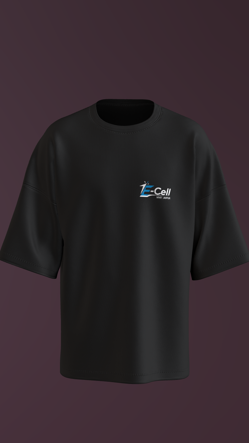 NIT JAIPUR - PREMIUM 220 GSM OVERSIZE T-SHIRT - BLACK