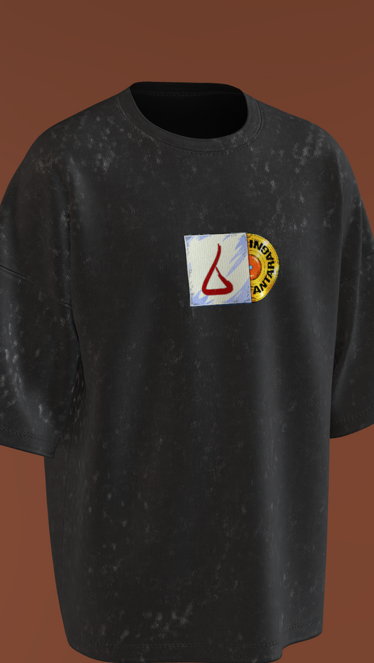 IIT KANPUR "The Classic" Premium 260 GSM - Vintage Black Acid Wash T-Shirt