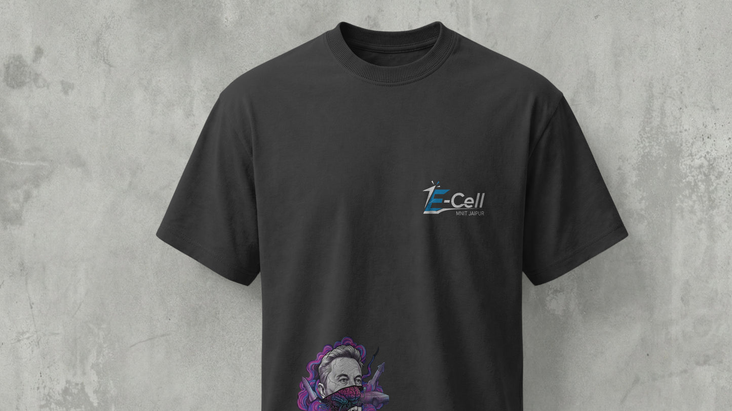 NIT JAIPUR - ELON - PREMIUM 210 GSM T-SHIRT - BLACK