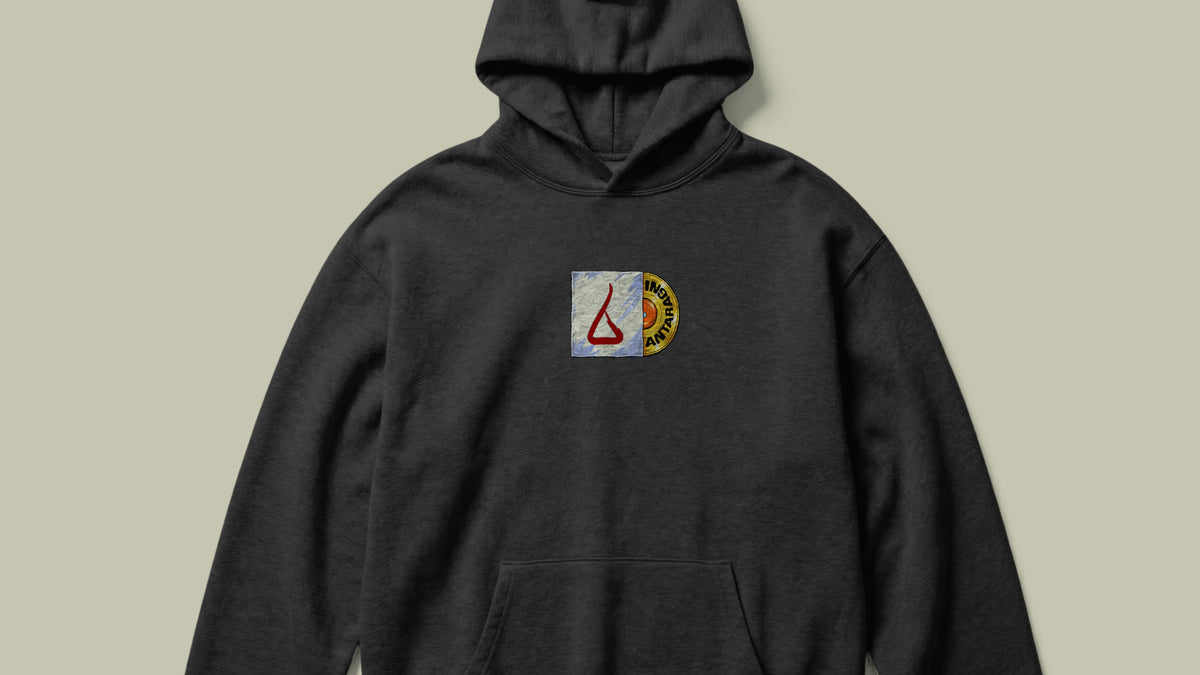 IIT KANPUR "The Classic" Premium 350 GSM - Black Hoodie