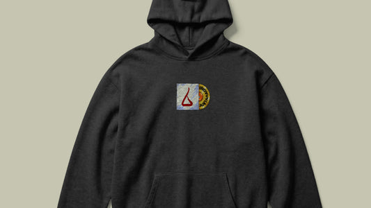 IIT KANPUR "The Classic" Premium 350 GSM - Black Hoodie