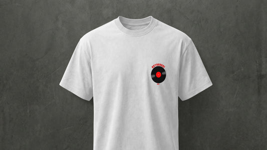 IIT KANPUR "Minimal Record" Premium 200 GSM - White Regular T-Shirt