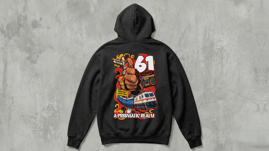 IIT KANPUR "61" Premium Cotton - Black Hoodie