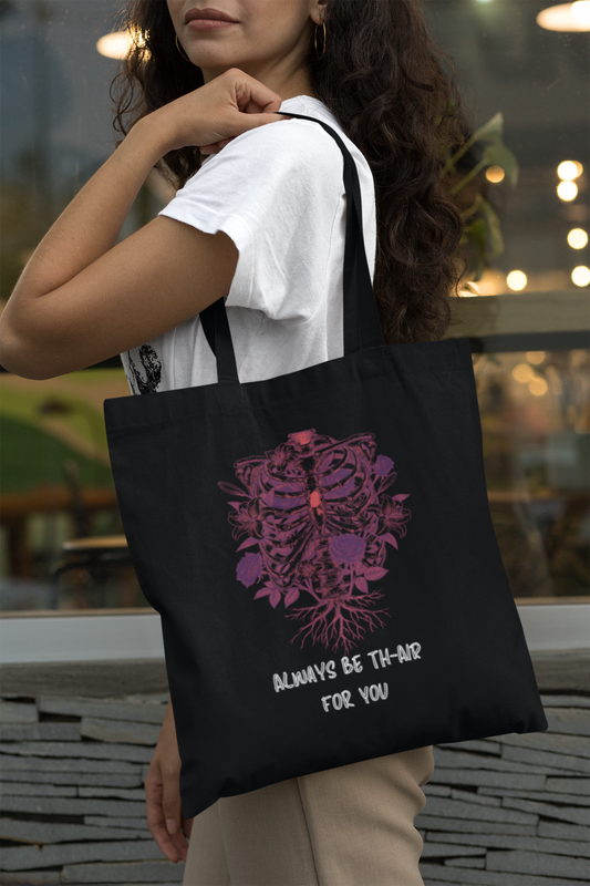 AIIMS MANGALGIRI - RIBS & ROSES - PREMIUM CANVAS TOTE BAG
