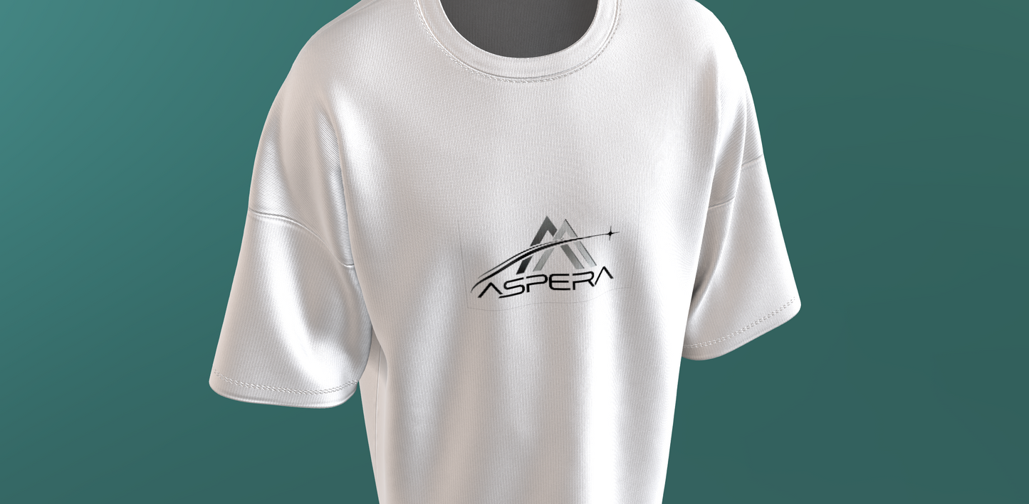 AIIMS MANGALGIRI - THE SPINE- PREMIUM 220 GSM OVERSIZE T-SHIRT - WHITE