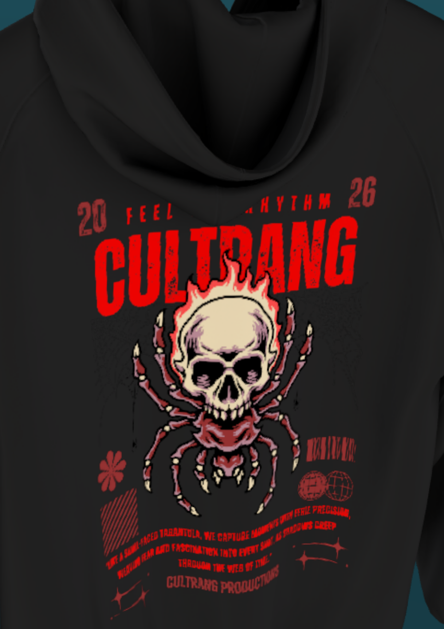IIT GOA - CULTRANG - BLACK WEB - PREMIUM 380 GSM EXPORT VARIANT OZ HOODIE