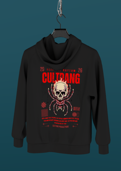 IIT GOA - CULTRANG - BLACK WEB - PREMIUM 380 GSM EXPORT VARIANT OZ HOODIE
