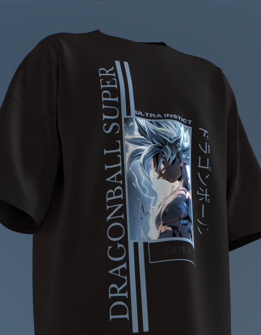 Oversized Anime T-Shirt Level 1:   Dragon Ball Super "Ultra Instinct Goku"