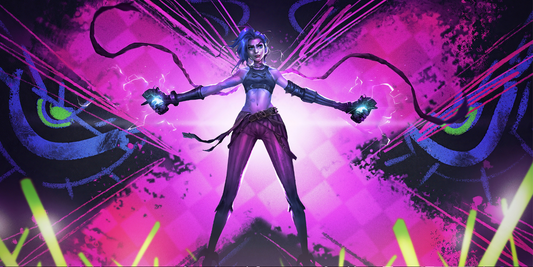 Extra Large Mouse Pad - Arcane Jinx Lightning