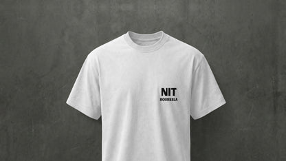 NIT ROURKELA - MINIMILISTIC - PREMIUM 200 GSM REG FIT T-SHIRT - WHITE
