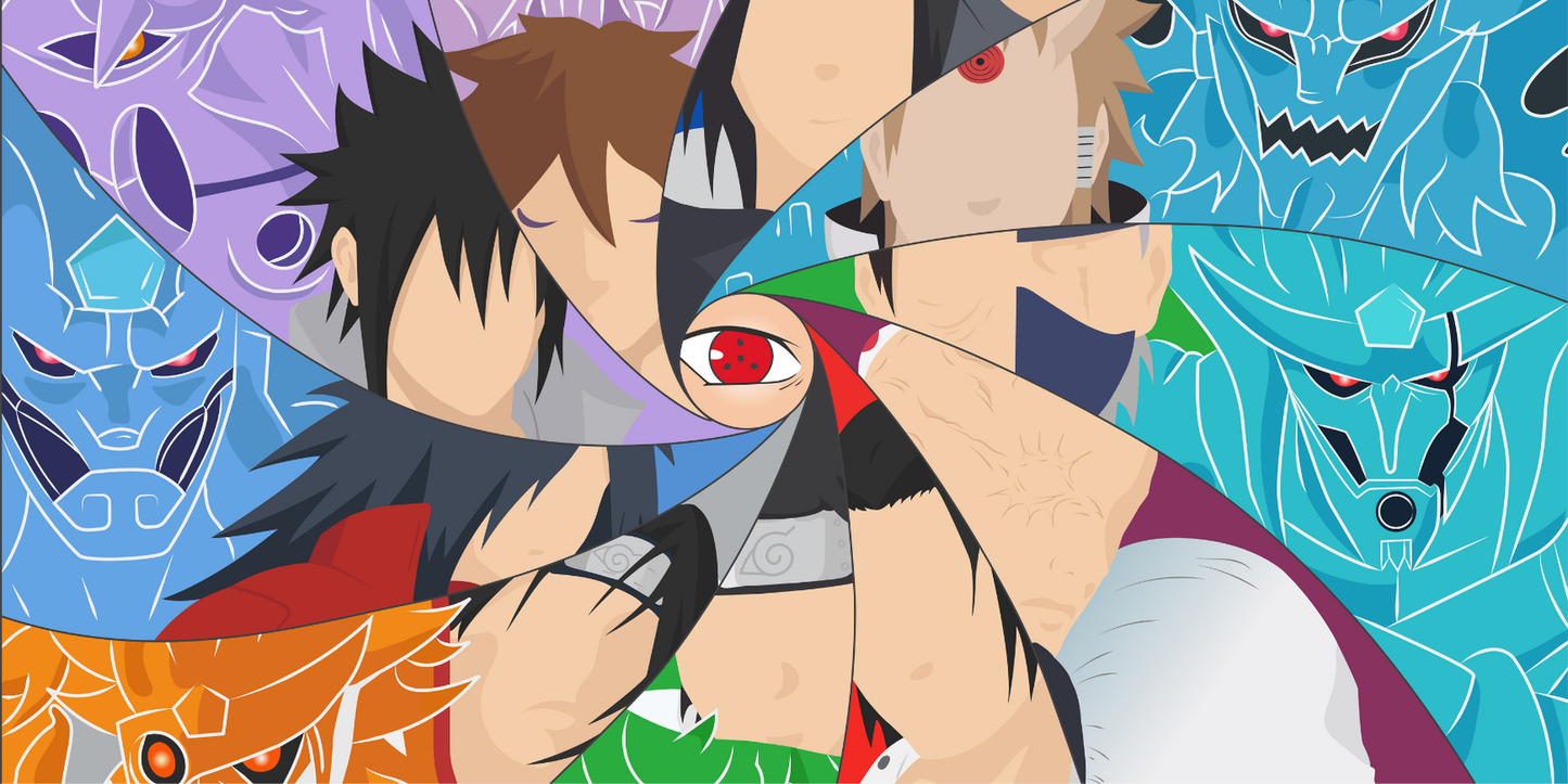 Extra Large Mouse Pad - Naruto Mangekyou Sharingan