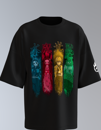 Oversized Anime T-Shirt Level 1:   Demon Slayer "Hashira Unite"