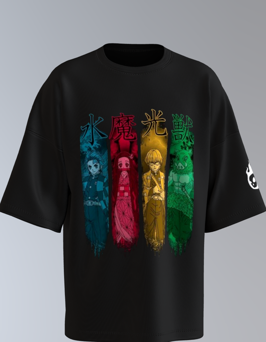 Oversized Anime T-Shirt Level 1:   Demon Slayer "Hashira Unite"