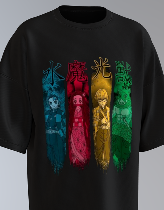 Oversized Anime T-Shirt Level 1:   Demon Slayer "Hashira Unite"