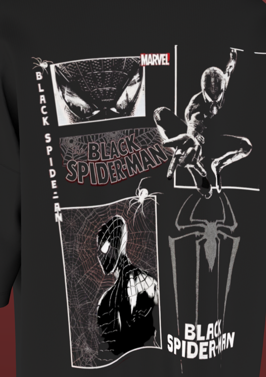 NIT TRICHY - BLACK SPIDEY - PREMIUM 220 GSM OVERSIZE T-SHIRT - BLACK