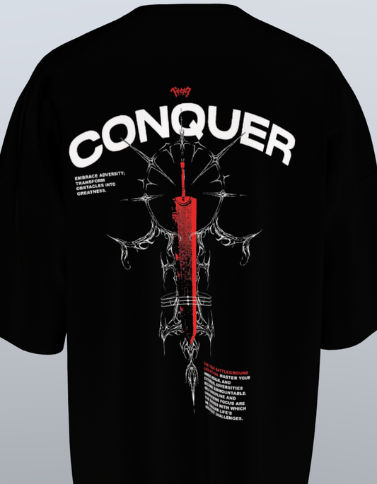 Oversized Anime T-Shirt Level 1: Conquer