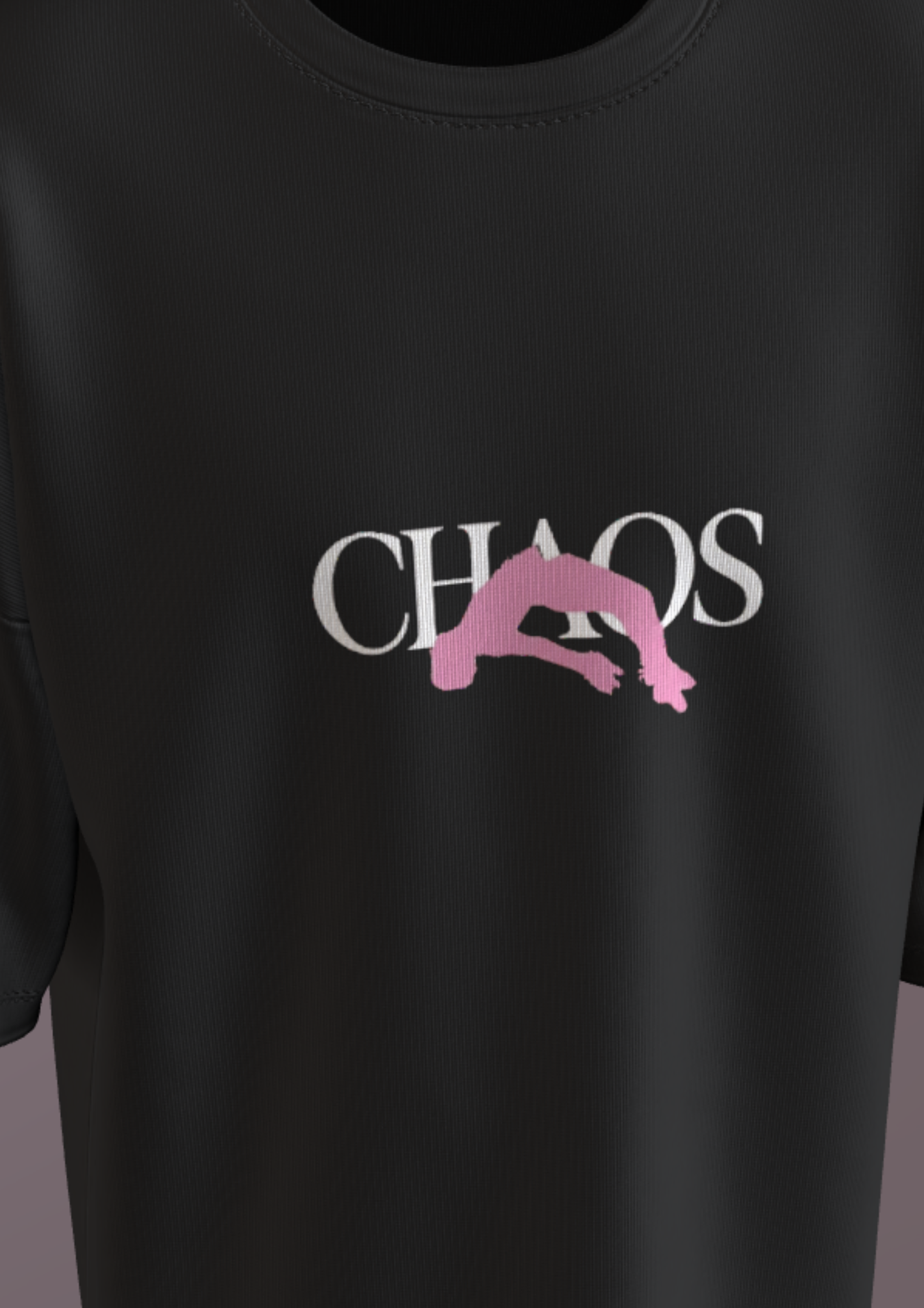 TEDX CRCE - MUMBAI CHAOS - PREMIUM 220 GSM OVERSIZE T-SHIRT - BLACK