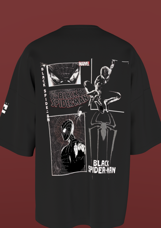 NIT TRICHY - BLACK SPIDEY - PREMIUM 220 GSM OVERSIZE T-SHIRT - BLACK