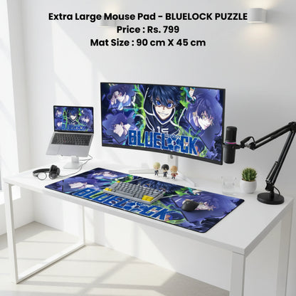 Blue Lock Puzzle - Extra Large Mouse Pad