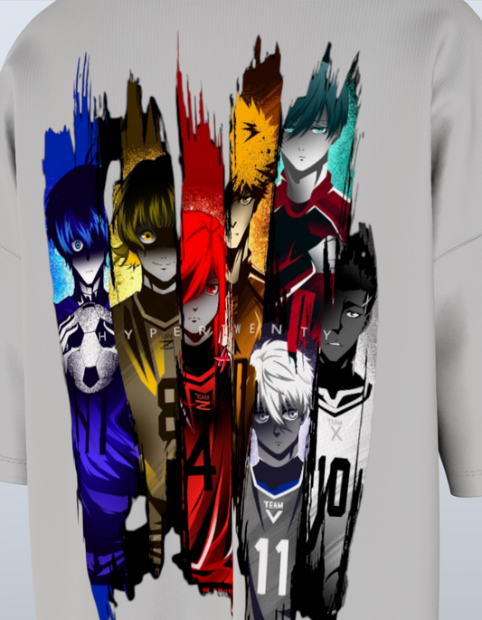 Oversized Anime T-Shirt Level 1: Blue Lock "The Best Striker"