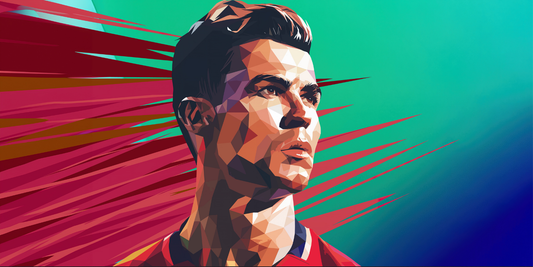 Extra Large Mouse Pad - Cristiano Ronaldo Polygon