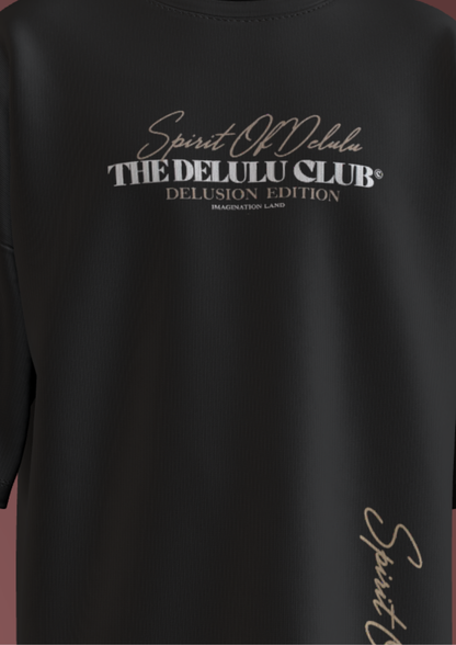 IIM SHILLONG - BLACK DELULU - PREMIUM 220 GSM OZ T-SHIRT