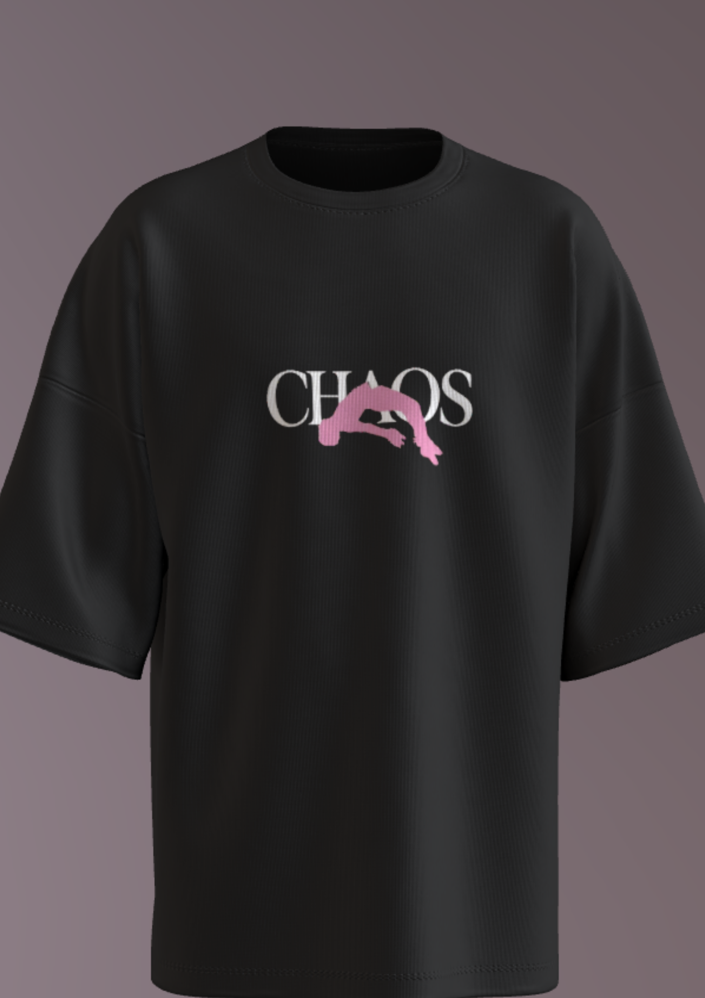 TEDX CRCE - MUMBAI CHAOS - PREMIUM 220 GSM OVERSIZE T-SHIRT - BLACK