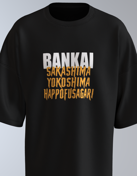 Oversized Anime T-Shirt Level 1 : Bleach "Bankai Sakashima Yokoshima Happofusagari