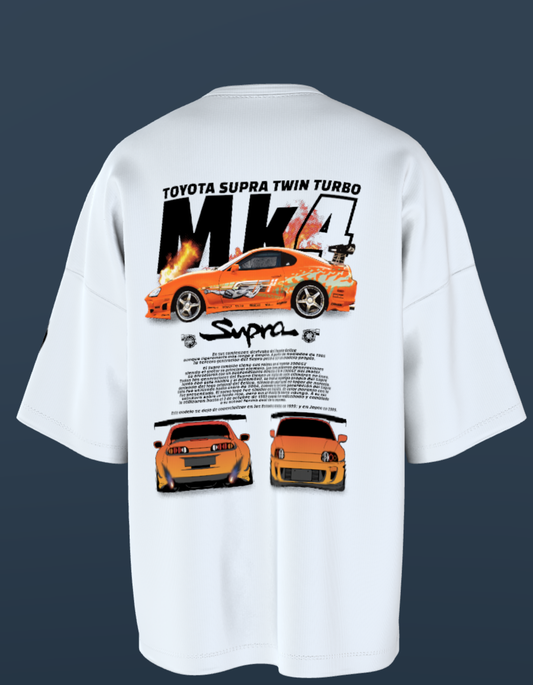 Oversized Premium Cotton T-Shirts - MK4 Supra Twin Turbo