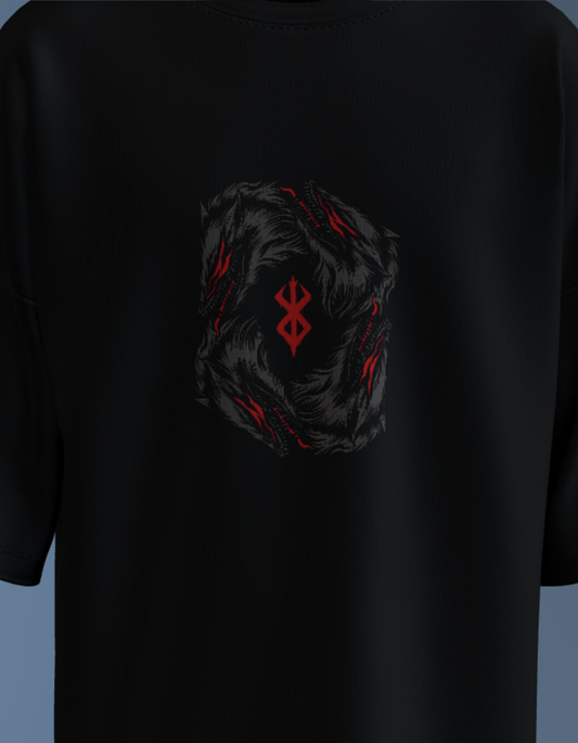 Oversized Anime T-Shirt Level 1 : Berserk "Brand of Sacrifice Wolves"