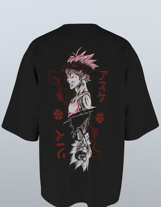 Oversized Anime T-Shirt Level 1 : Black Clover "Asta & Liebe"