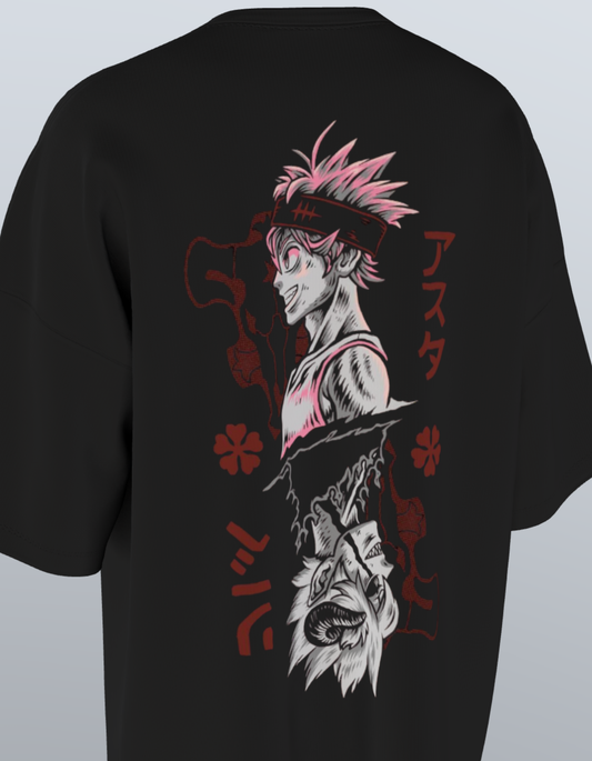 Oversized Anime T-Shirt Level 1 : Black Clover "Asta & Liebe"