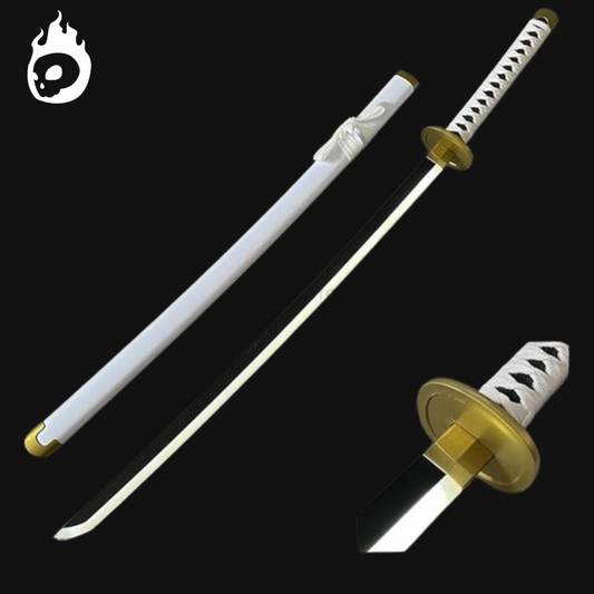 White-Zoro LED Katana