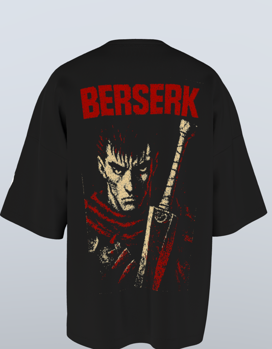 Oversized Anime T-Shirt Level 1: Berserk "Guts and Dragon Slayer"